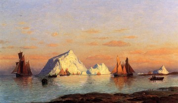 William Bradford œuvres - Pêcheurs au large de la côte du Labrador William Bradford